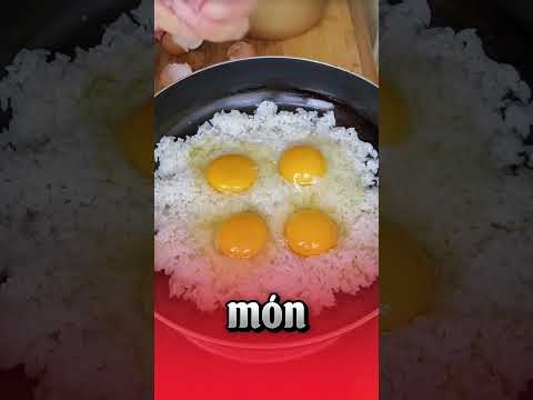 Cách làm cơm rang 4 trứng siêu ngon! #hongxiem #hongxiemanvat