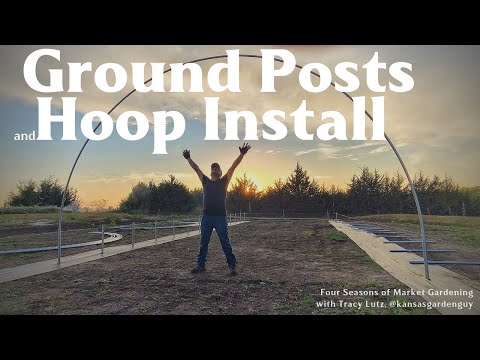 Step by Step Guide to Installing Ground Posts and Hoops | Four Seasons of Market Gardening Ep.7