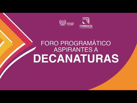 Foro Programático: Consulta y elección de Decanos 2026-2030 | Centro Tutorial Carmen de Bolívar