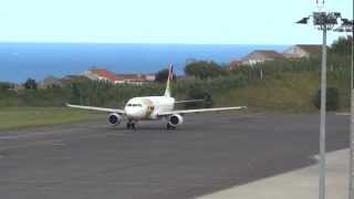 preview picture of video 'Airbus A320 TAP CS-TNV takeoff talewind WRONG WAY ! Ponta Delgada Full-HD'