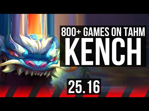 TAHM KENCH vs RENEKTON (TOP) | 800+ games, 9/3/10 | KR Master | 25.16