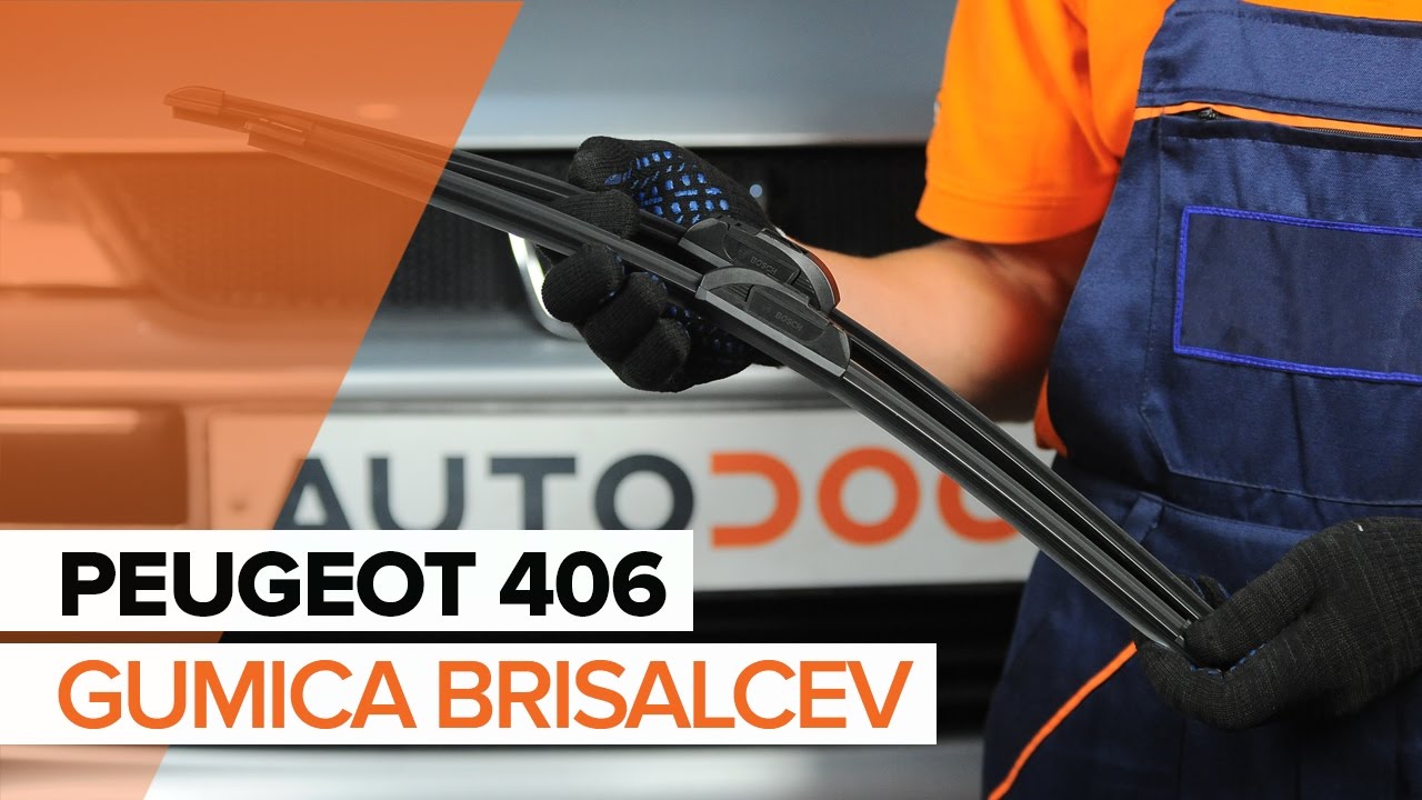 Kako zamenjati avtodel brisalce spredaj na avtu Peugeot 406 sedan – vodnik menjave