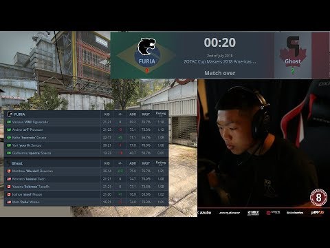 GHOST - WARDELL VS FURIA ( ZOTAC Cup Masters 2018 - Americas) (26-14 POV GOTV ) (CACHE)