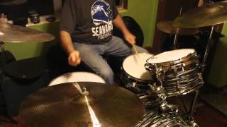 Video thumbnail for NoisyBoys 3 min drum videos. Sabian APX 24" Ride demo "Bonham Sized Cymbal" by Kenneth Burton