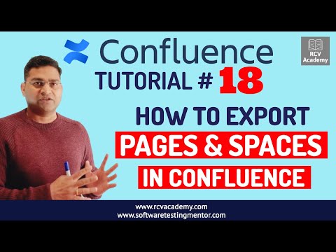 Confluence Tutorial #18 - How to Export Pages and Spaces in Confluence