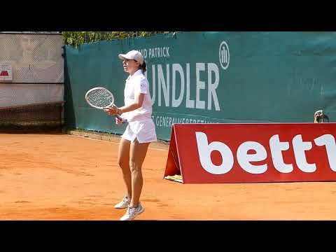 Tennis Frauen Interessante Technik Rückhand Jessie Aney LTTC Rot-Weiß Berlin 2 Bundesliga Nord