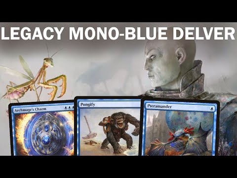 CHARMED, I'M SURE! Legacy Mono-Blue Delver, a classic Stifle Tempo take on Legacy's best deck MTG