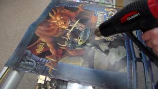 Attempting to repair a warped Pinball Translite...kind of worked!