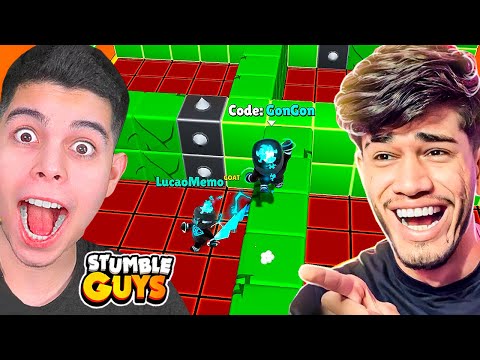 COMPETIÇÃO DE BURLAS DO BLOCK DASH COM LUCÃOMEMO NO STUMBLE GUYS!