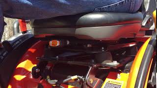 Kubota BX Custom Seat Suspension