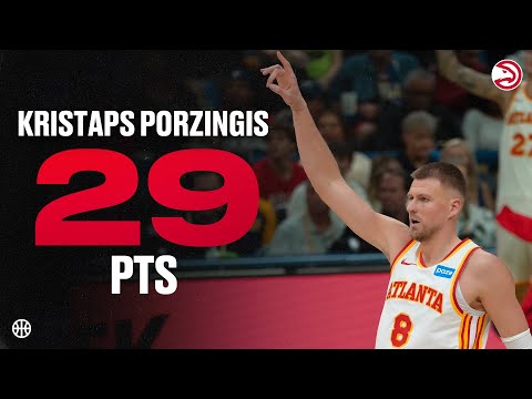 Kristaps Porzingis drops Hawks high of 29 Points in Win over Pelicans
