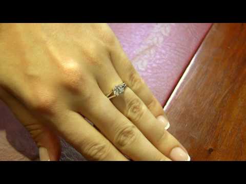 Split band solitaire engagement ring SR1002