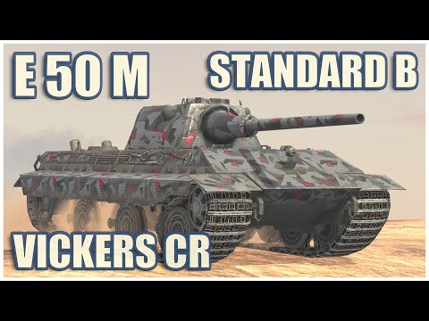 E 50 Ausf. M, Standard B & Vickers Cruiser • WoT Blitz Gameplay