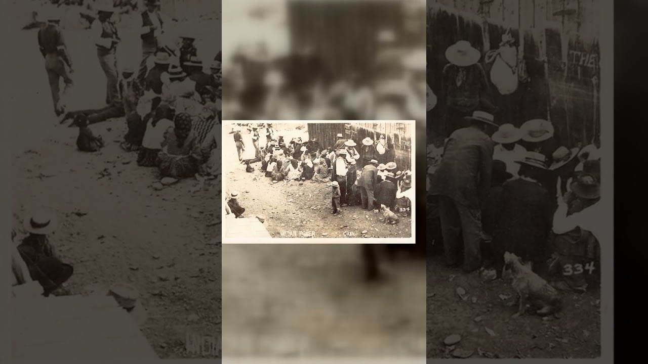 Cahn Indian Poker Scene, RPPC, Early 20th Century Video