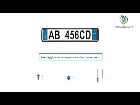 Portatarga Auto Italia Europa per Anteriore