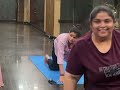 Desi Aunty Surya Namaskar Yoga
