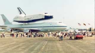 Space shuttle visit to Stansted 05 06 1983