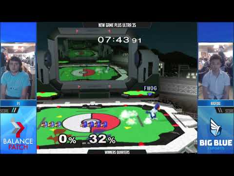 NGPU 35 SSBM - PJ (Default Falco) vs. BigFoig (Blue Falco) - Melee WQF