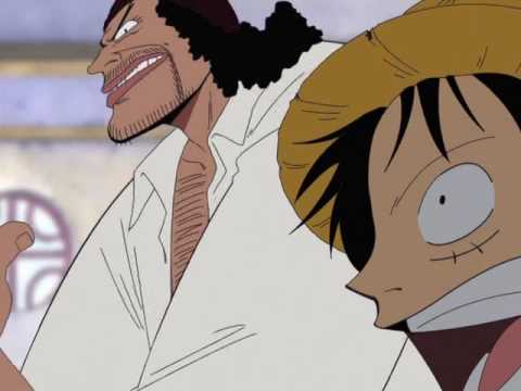 One Piece Luffy and Black beard funny scene