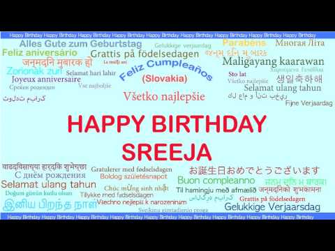 Sreeja   Languages Idiomas - Happy Birthday