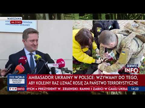 Ambasador Ukrainy w Polsce Wasyl Zwarycz o rosyjskich atakach: Wyraz agonii reżimu Putina