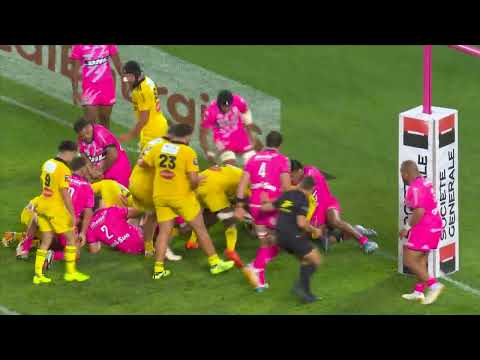 TOP 14 - Essai de Jules FAVRE (SR) - Stade Français Paris - Stade Rochelais
