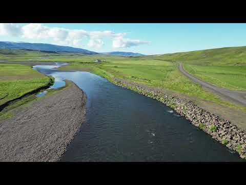 Flyover Vididalsa river - Iceland 2022. DJI Mini3