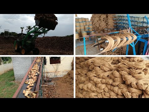 Coconut coir fiber rope, 30 m, 4 mm