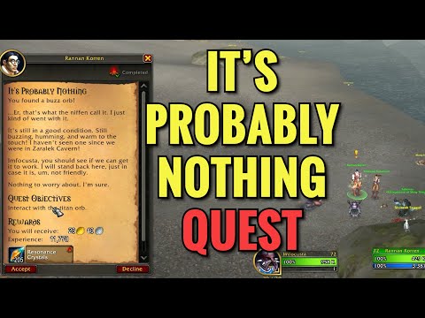 It's Probably Nothing Quest (WoW TWW)