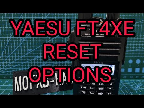 YAESU FT4XE - Reset Method and  Selections
