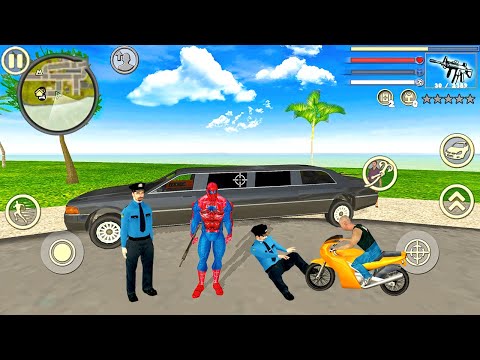 Spider Rope Hero Vice Town - Fun at Miami City - Android Gameplay