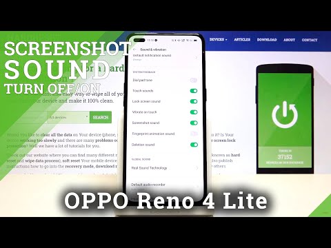 How to Allow Screenshot Sound in OPPO Reno 4 Lite – Sound Settings