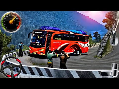 Offroad Coach Bus Driving 2026 - Real Uphill Coach Bus Driver Simulator 3D : Android Gameplay 