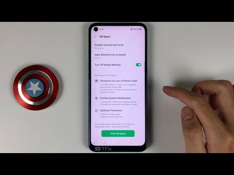 How to enable/disable Kid Space on OPPO A53 Android 10