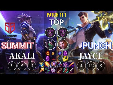 SB Summit Akali vs Punch Jayce Top - KR Patch 11.1