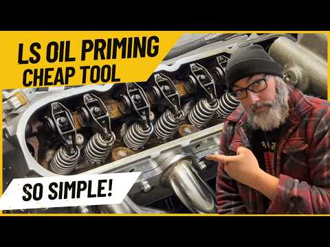 LS Engine oil prime / pre-lube the easy way from cheap online stuff. How to pre-oil before start up.
