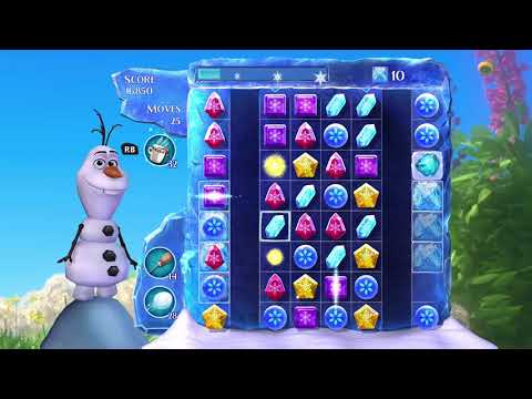 Frozen Free Fall: Snowball Fight Level 122 Walkthrough, , No Power Ups