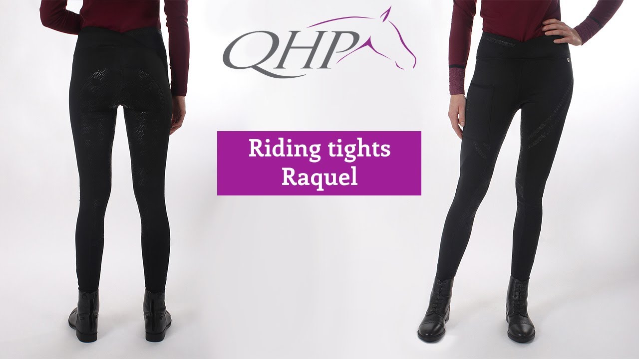 Riding Tights Raquel Anti-Slip Full Seat - Black