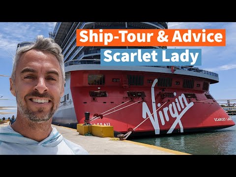 Full Ship Tour of the Virgin Voyage's Scarlet Lady in 4K! With Advice You Should Know!