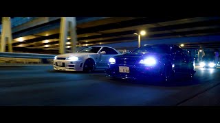 Night Run with Charles&#39; and Dustin&#39;s R34 GTR&#39;s in Tokyo | 4K