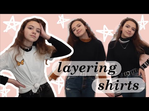HOW TO LAYER LONG SLEEVE SHIRTS (aesthetic outfits)