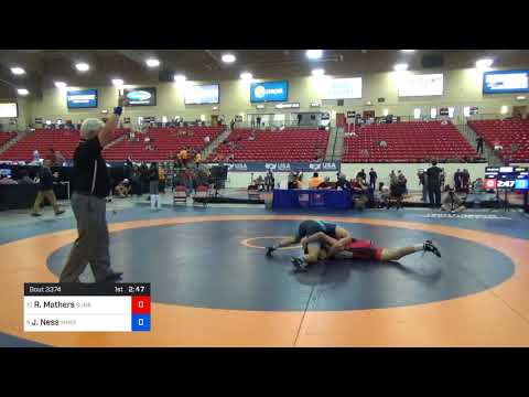 2018 Marine Corps US Open/Senior Men's Freestyle 65 Con 4 - Robbie Mathers (Sunk) Vs. Jayson Ness