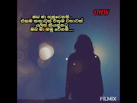 ඔබ මා හමුවේ නම්...