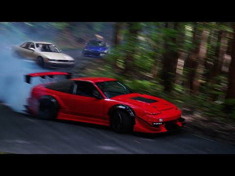 RAW Touge Drifting at Gunsai *No Music* | HARDCORE Tokyo 2025 [4K] Gunsai Attack Gaijin Bomb