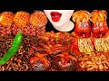 ASMR SPICY SEAFOOD OCTOPUS SQUID BLACK BEAN NOODLES 매콤한 해물찜 해물 모음 짜파게티 E