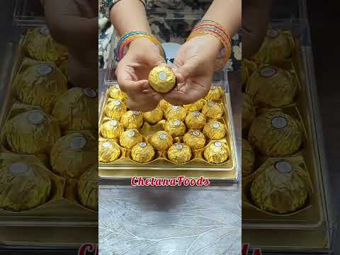 Royal Ferrero Rocher Chocolate Diwali Edition Unboxing😋😍 Happy Deepavali Everyone💥💣 #shorts #dessert