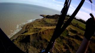 preview picture of video 'Paragliding Flight: Minster - Warden Bay Rtn 5th Sept 2012'
