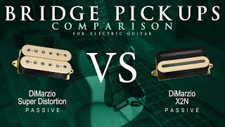 Video thumbnail for DiMarzio SUPER DISTORTION vs X2N - Passive Bridge Guitar Pickup Comparison Tone Demo by Mike Stamper