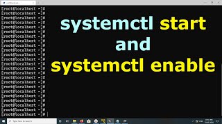 What is the difference between “systemctl start” and “systemctl enable”