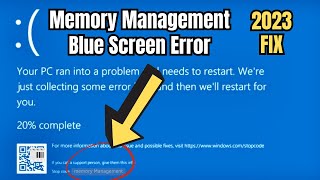 (2023 FIX) - Memory Management Blue Screen Error on Windows 11/10